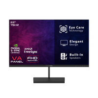 GAMEON GB22F75 Basic Series Gaming Monitor 21.45 inch, 1920x1080 FHD VA Panel, 75Hz, 5ms, HDMI 1.4, Adaptive-Sync, Built-in Speakers - Black