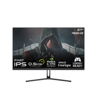 GAMEON GOVE127FHD165IPS 27 Inch Gaming Monitor, FHD, 165Hz, 0.5ms, Flat Panel, IPS, Edge-lit LED Flat Screen, Flicker Free, Adaptive Sync and Free Sync, HDMI 2.1, PS5 Compatible, Black