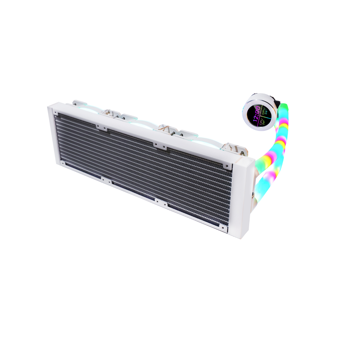 GAMEON - KRAKEN N360 LCD Display Liquid CPU Cooler 360mm With ARGB Tube - White