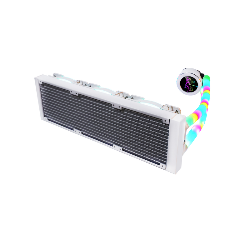 GAMEON - KRAKEN N360 LCD Display Liquid CPU Cooler 360mm With ARGB Tube - White