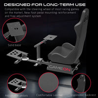 GAMEON GOMPR-5091 Master Pro Racing Gaming Simulator Cockpit - Black