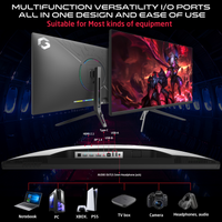 GAMEON GOP32UHD144IPS Gaming Monitor, 32 Inch, Computer Monitors, UHD, 3840x2160, 144Hz OD, MPRT 0.5ms, HDR, HDMI 2.1, Fast IPS, VESA and Tilt, Metal stand, Support PS5 - Black