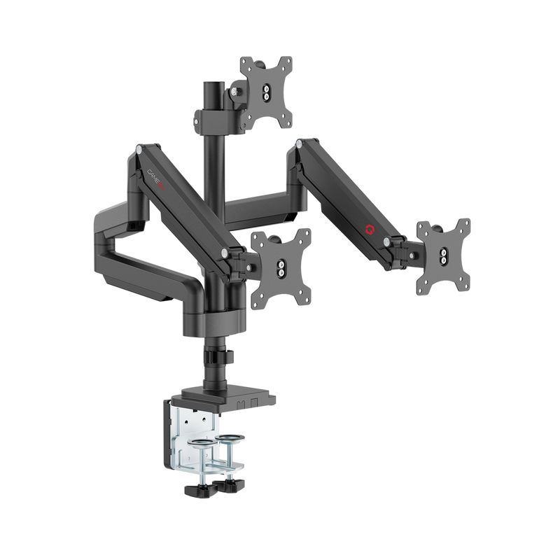 GAMEON GO-5367 Triple Monitor Arm For Gaming And Office Use, 17" - 30", Each Arm Up To 6 KG