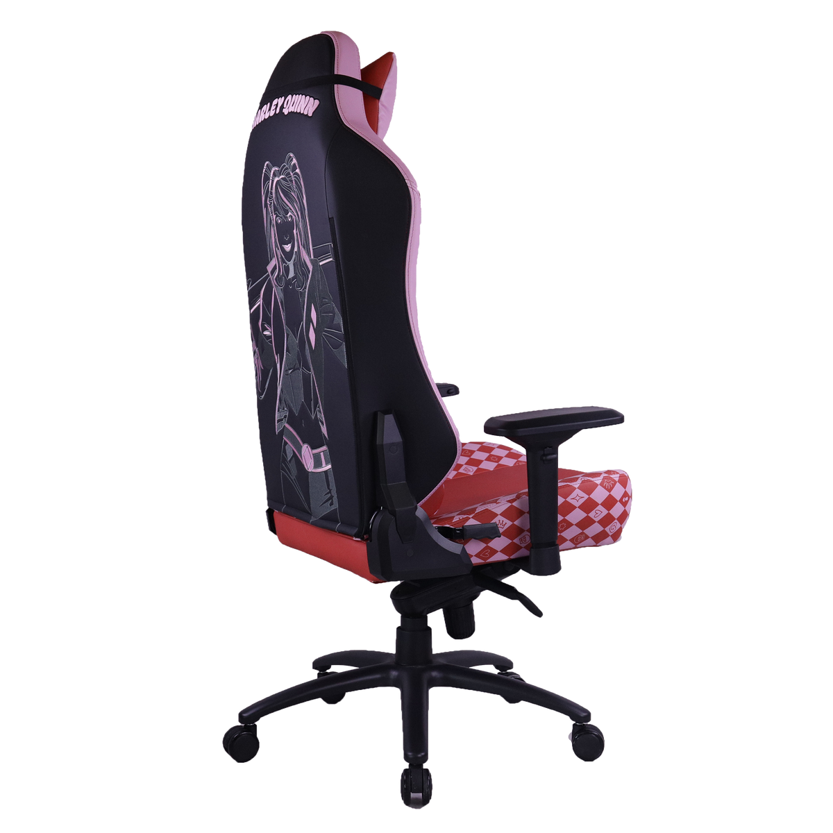 GAMEON x DC Licensed Gaming Chair With Adjustable 4D Armrest & Metal Base - Harley Quinn