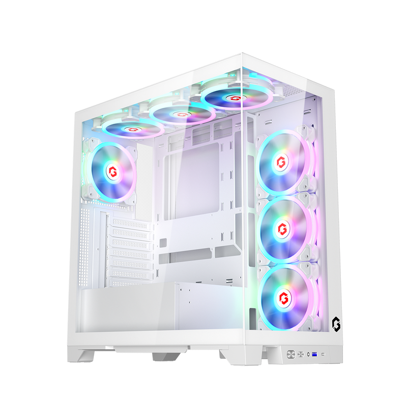 GAMEON Emperor Arctic IV Series Mid Tower Gaming Case - White