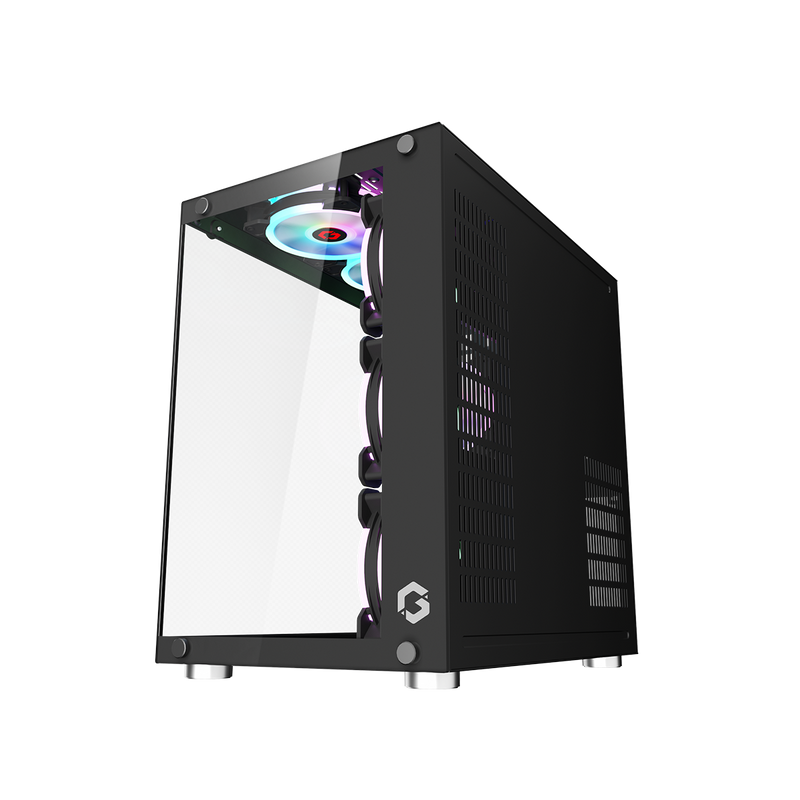 GAMEON Emperor Midnight II Series Mid Tower Gaming Case - Black