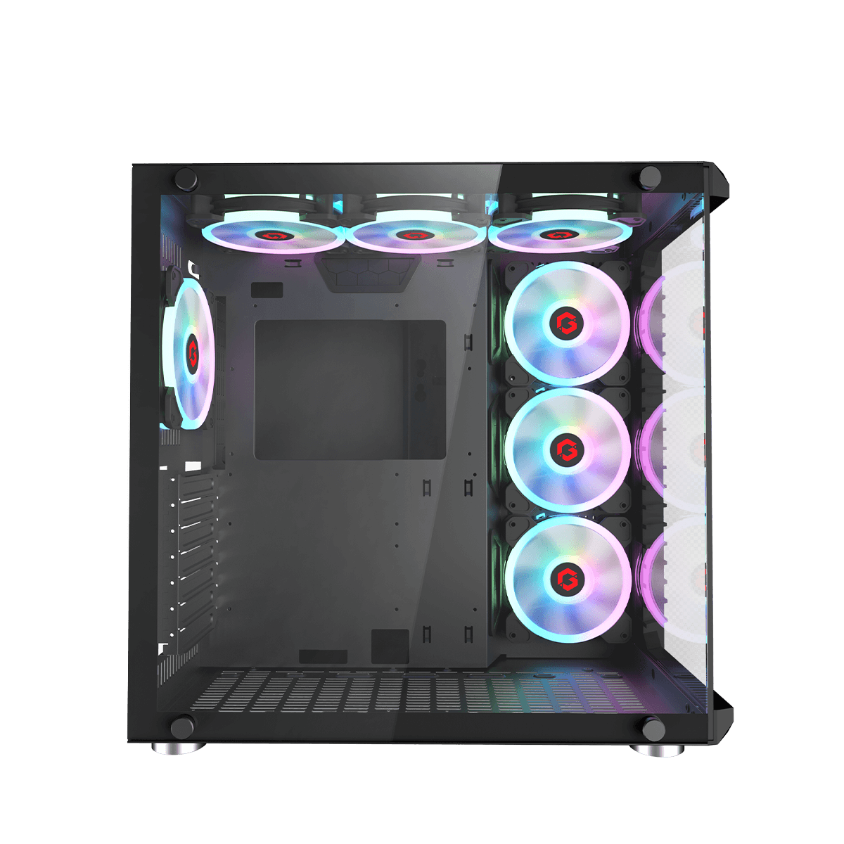 GAMEON Emperor Midnight III Series Mid Tower Gaming Case - Black