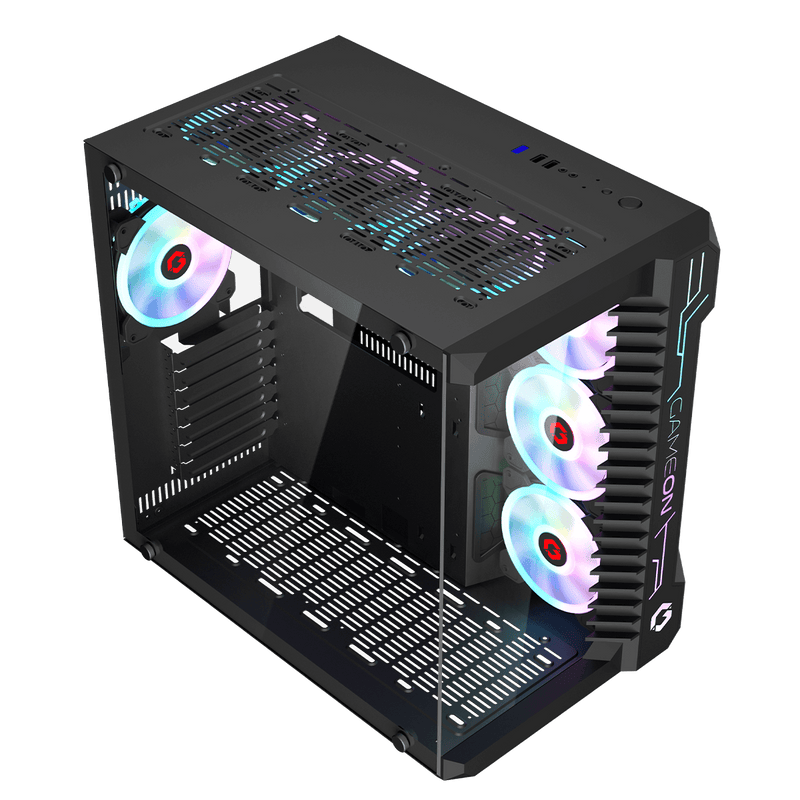 GAMEON Emperor Midnight III Series Mid Tower Gaming Case - Black