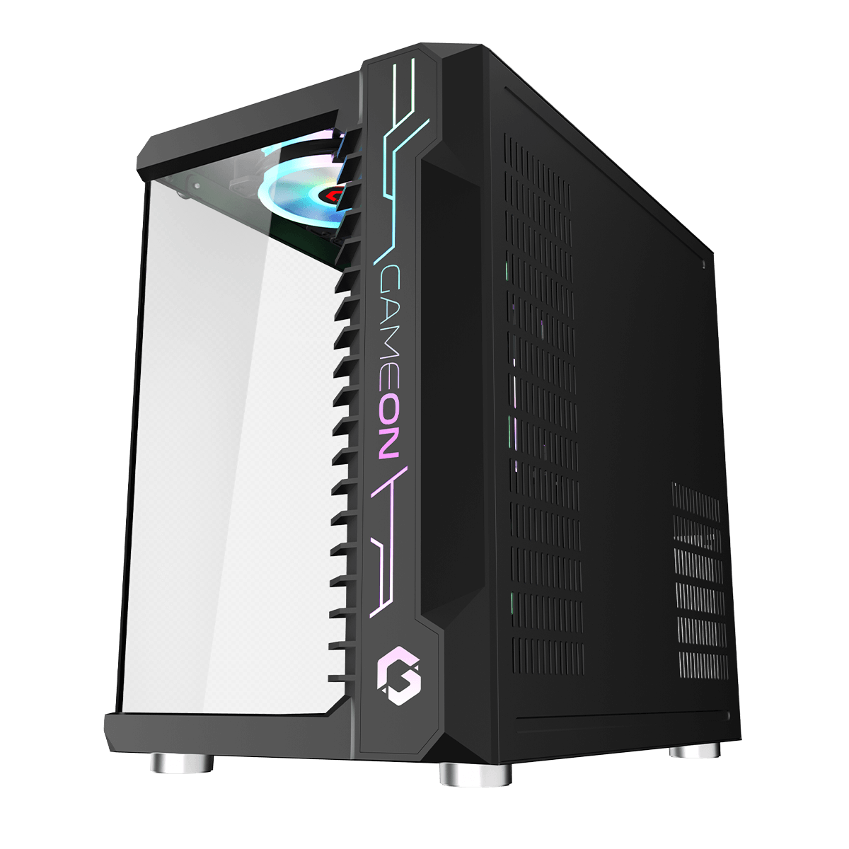 GAMEON Emperor Midnight III Series Mid Tower Gaming Case - Black