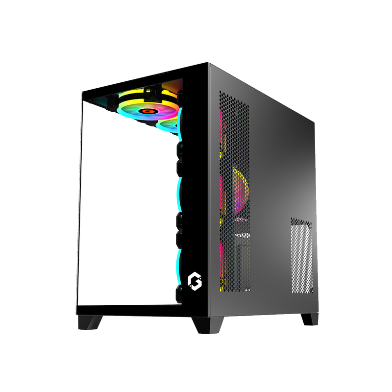 GAMEON Emperor Midnight Series Mid Tower Gaming Case - Black