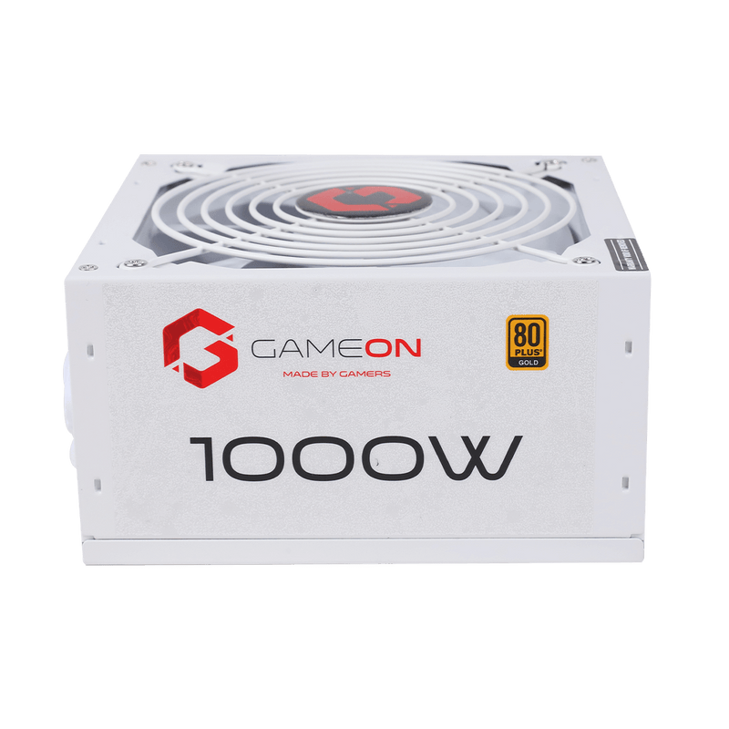 GAMEON - SPY2 ATX 1000 WATTS 80 PLUS Gold Value Gaming Power Supply - White