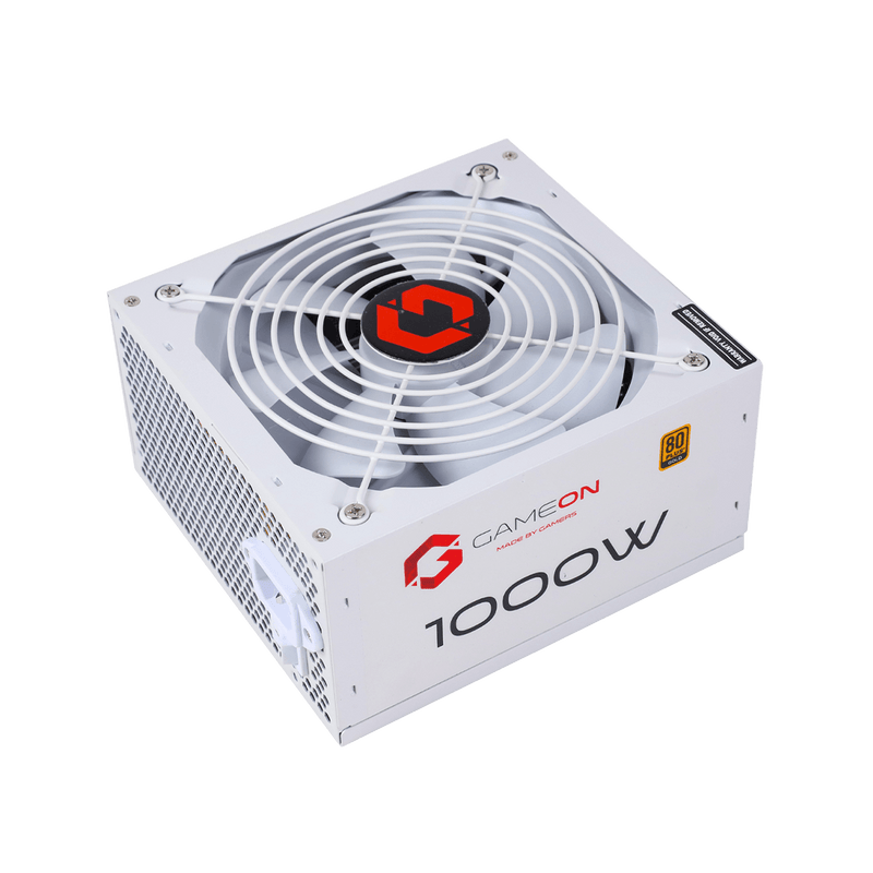 GAMEON - SPY2 ATX 1000 WATTS 80 PLUS Gold Value Gaming Power Supply - White