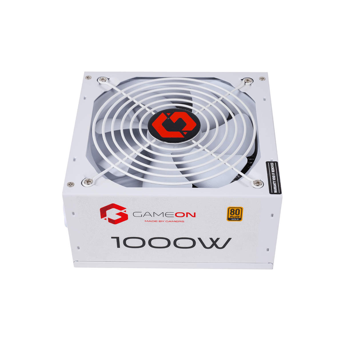 GAMEON - SPY2 ATX 1000 WATTS 80 PLUS Gold Value Gaming Power Supply - White