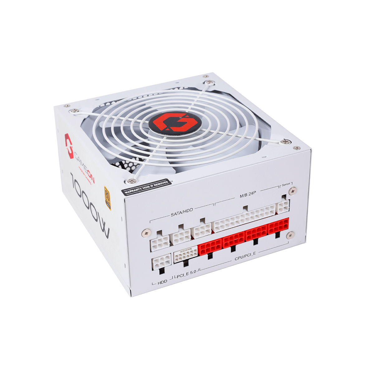 GAMEON - SPY2 ATX 1000 WATTS 80 PLUS Gold Value Gaming Power Supply - White