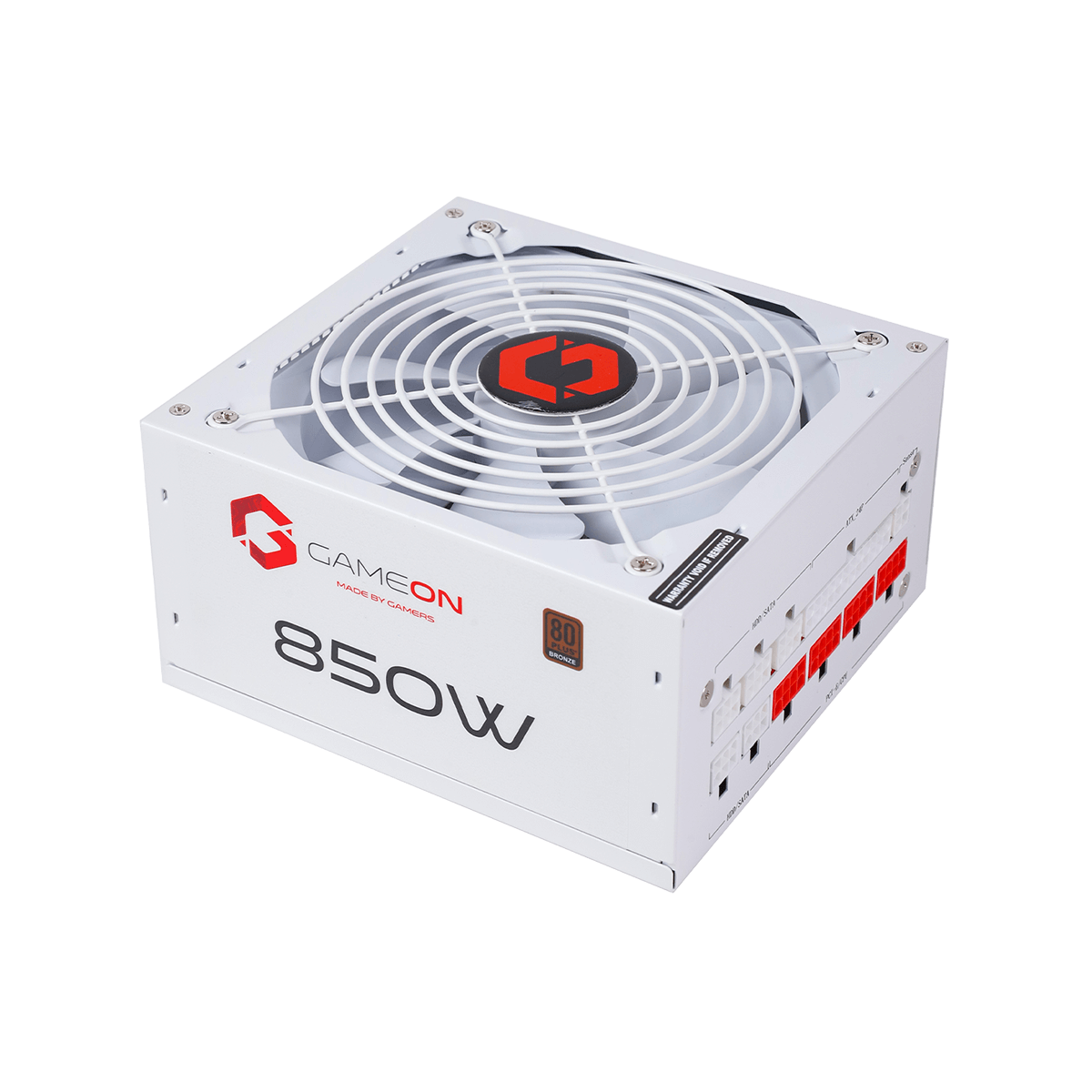 GAMEON - SPY2 ATX 850 WATTS 80 PLUS BRONZE Value Gaming Power Supply - White