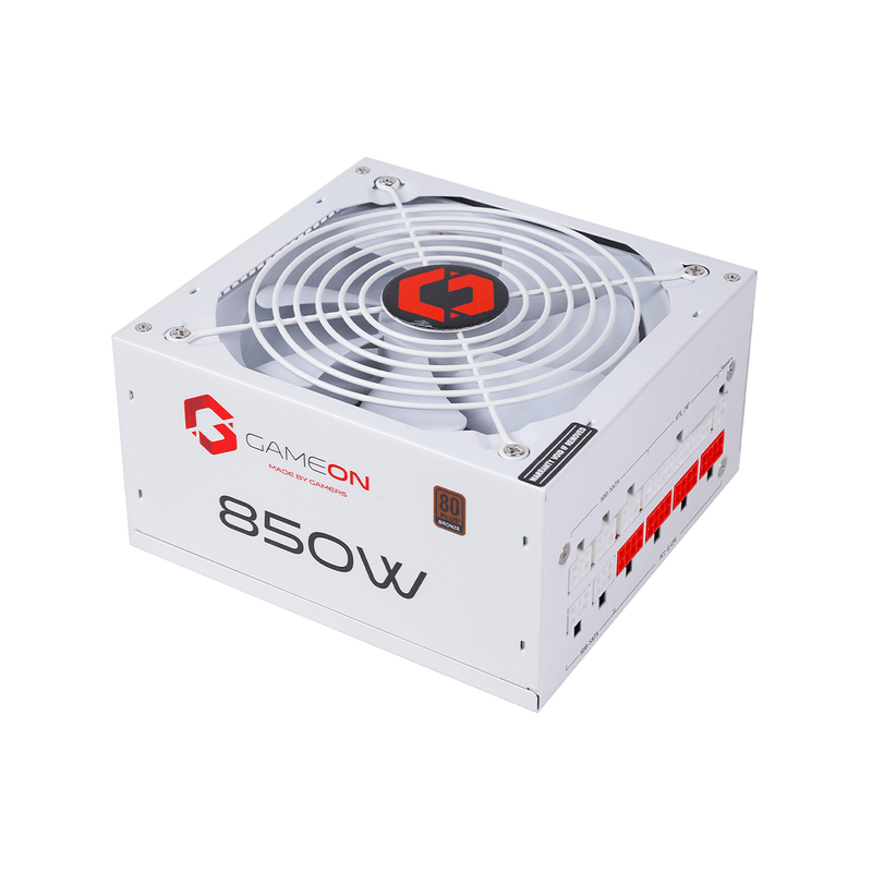 GAMEON - SPY2 ATX 850 WATTS 80 PLUS BRONZE Value Gaming Power Supply - White