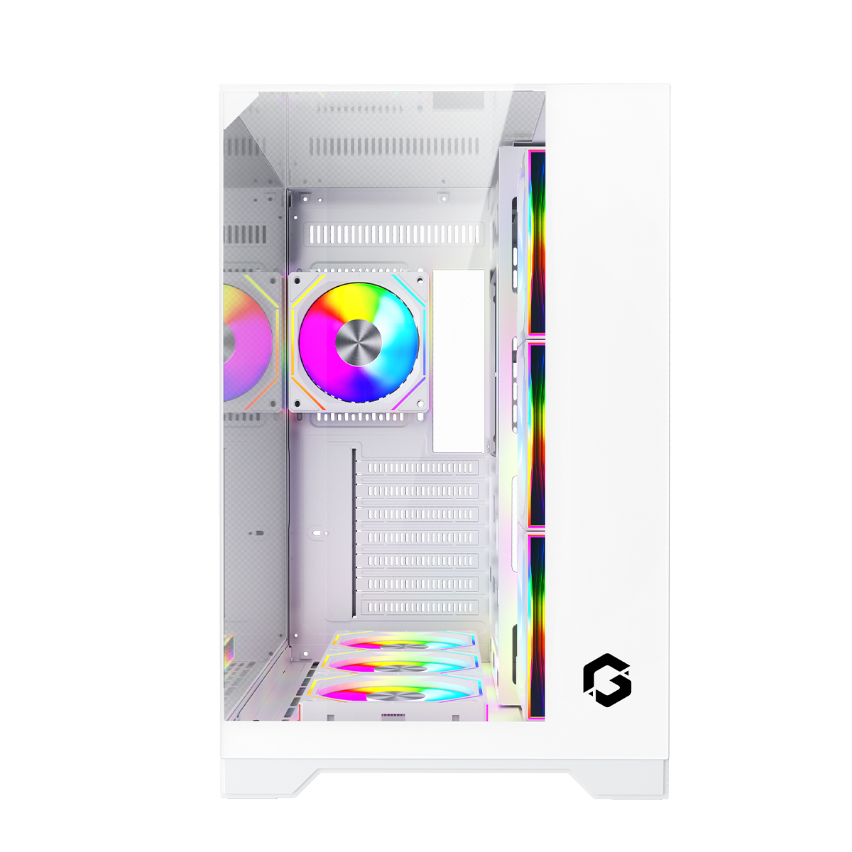 GAMEON Valkyrie I Series Mid Tower Gaming Case - White