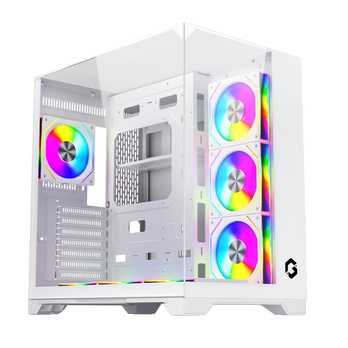 GAMEON Valkyrie I Series Mid Tower Gaming Case - White