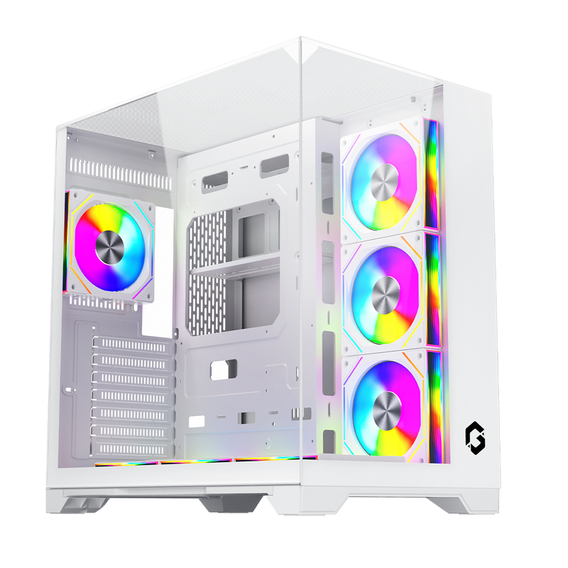 GAMEON Valkyrie I Series Mid Tower Gaming Case - White