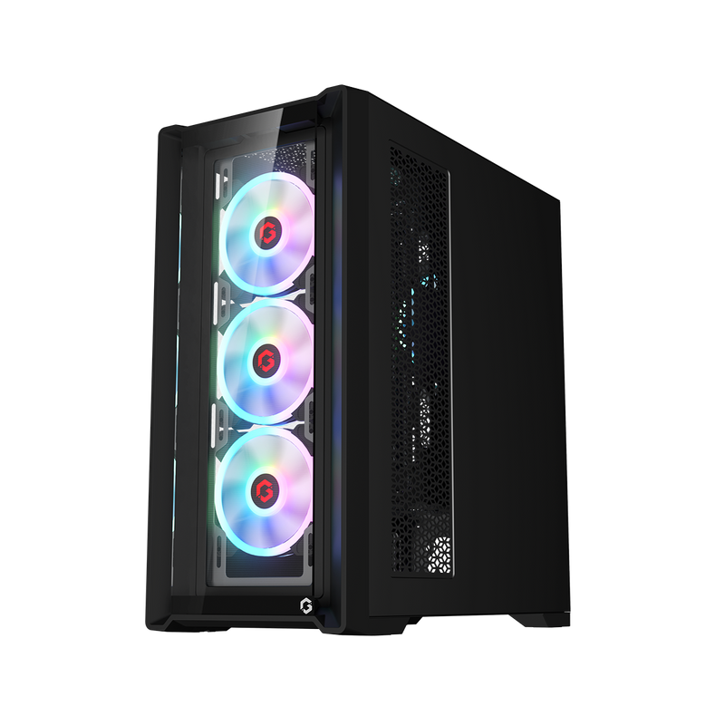 GAMEON Vortex Midnight Series Mid Tower Gaming Case - Black