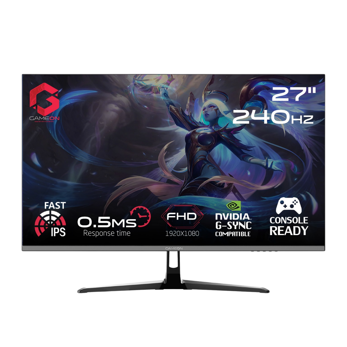 GAMEON GOESP27240IPS 27" FHD, 240Hz, 0.5ms Fast IPS Gaming Monitor (Support PS5)