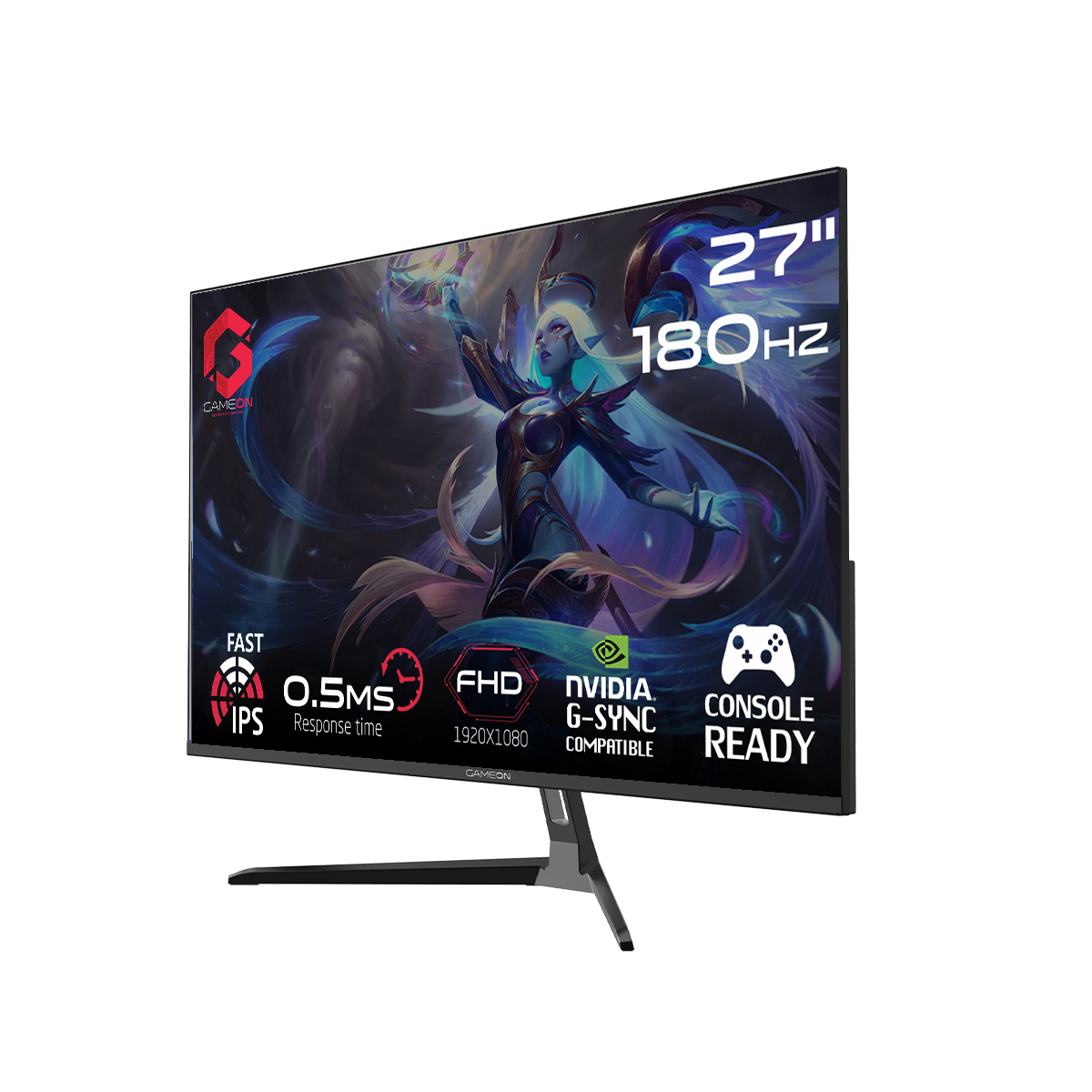 GAMEON GOPS27180IPS 27" FHD, 180Hz, 0.5ms Fast IPS Gaming Monitor (Support PS5)