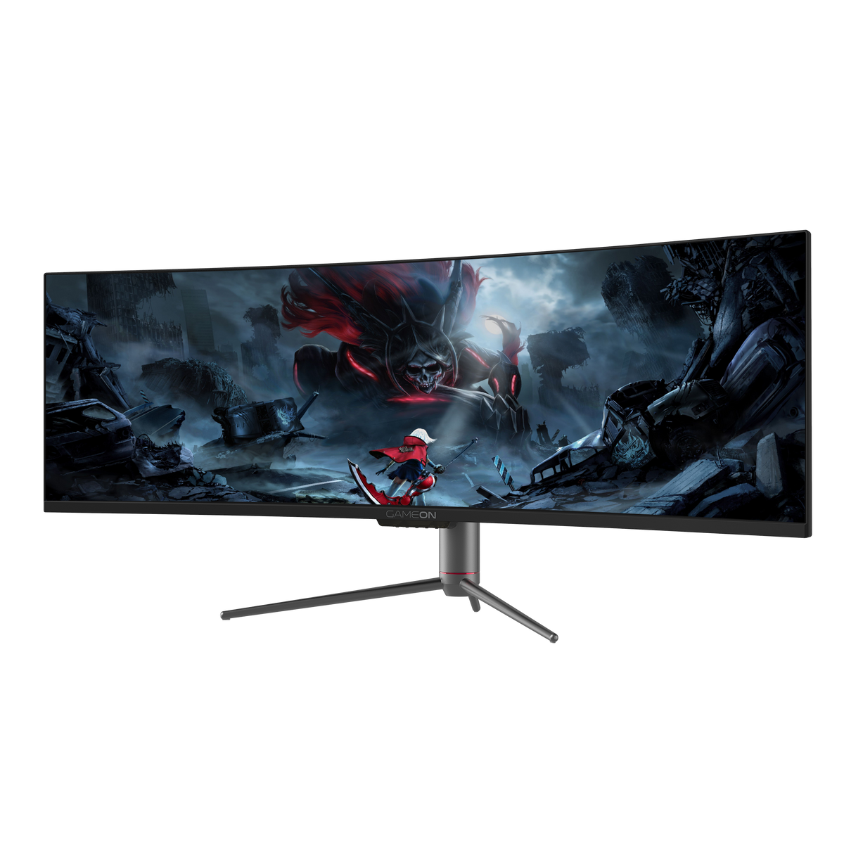 GAMEON 49" 5K UHD, 120Hz, 12ms (5120x1440) Curved VA Gaming Monitor With Free Sync