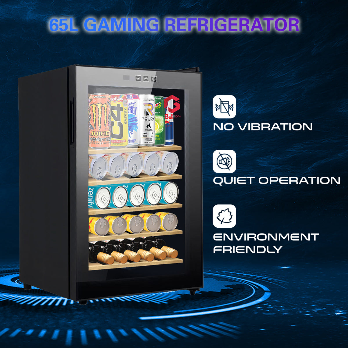 GAMEON -  ICEWorm Gaming Beverage Cooler - 28 Bottle (65 L)